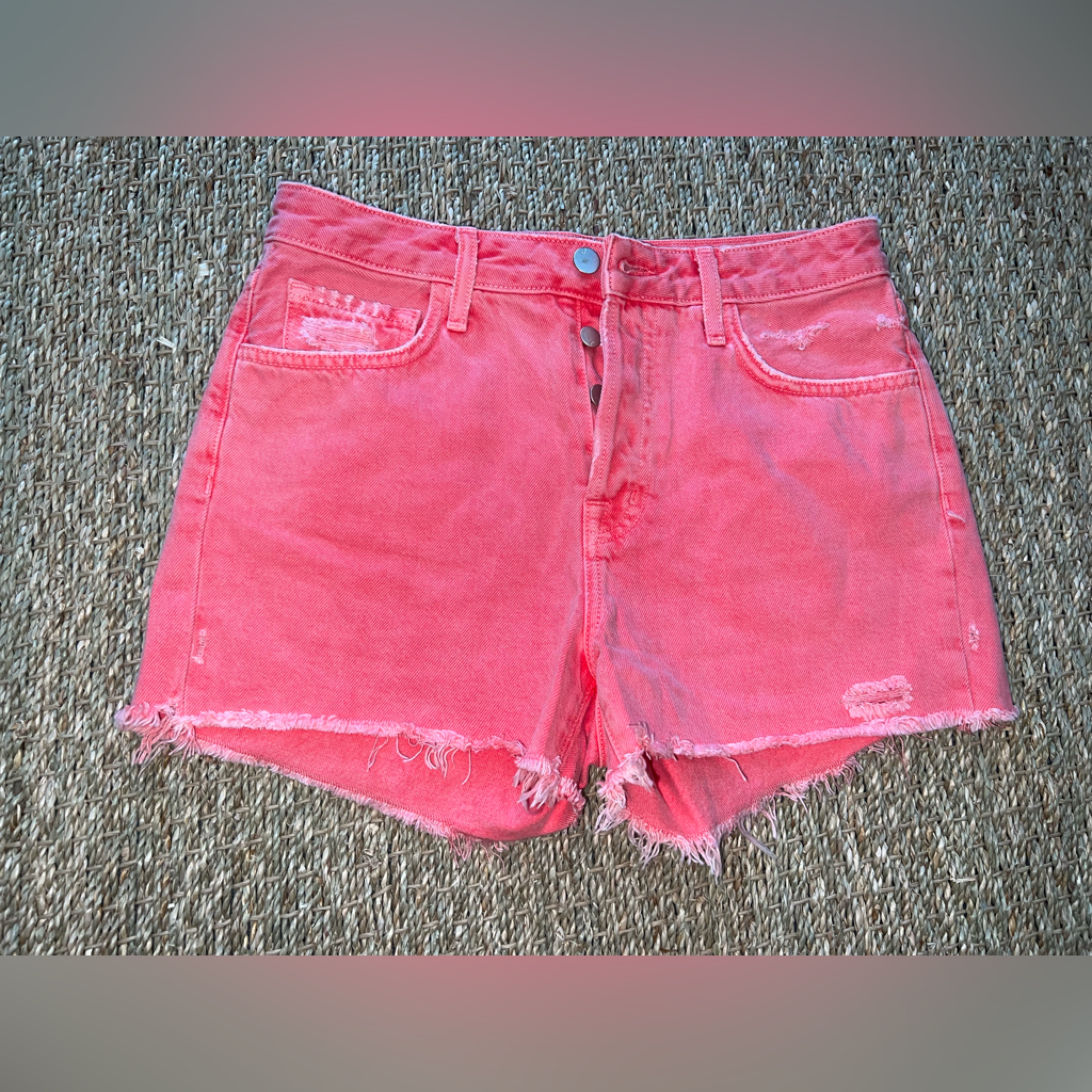 J Brand Gracie High Waist Denim Shorts